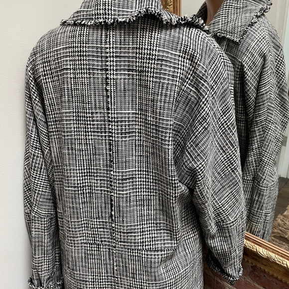 FREE PEOPLE | menswear houndstooth maxi jacket - Picture 9 of 16